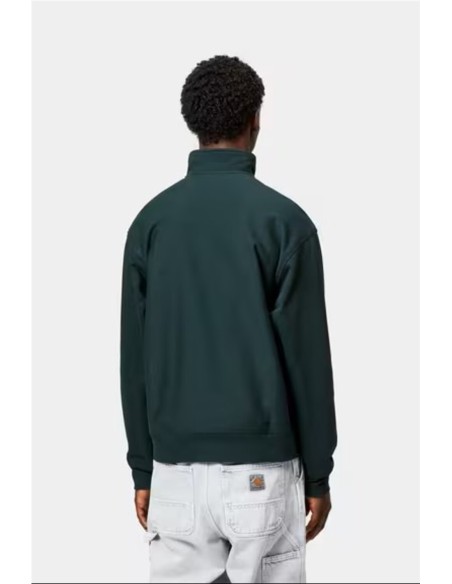 Half Zip American Script Sweatshirt - Sudadera CARHARTT WIP VERDE OSCURO