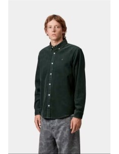 L/S Madison Cord Shirt - Camisa CARHARTT WIP VERDE PINO