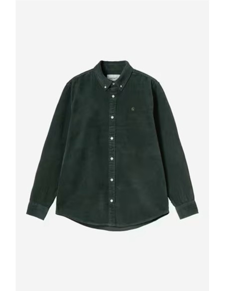 L/S Madison Cord Shirt - Camisa CARHARTT WIP VERDE PINO