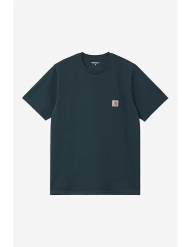 S/S Pocket T-Shirt - CARHARTT WIP VERDE OSCURO