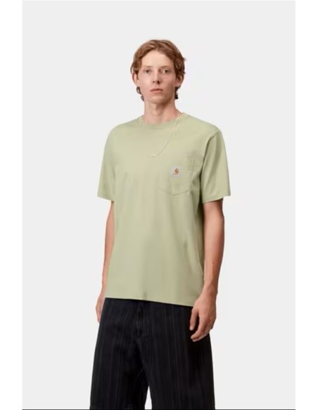 S/S Pocket T-Shirt - CARHARTT WIP OLIVA
