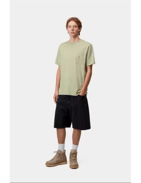 S/S Pocket T-Shirt - CARHARTT WIP OLIVA