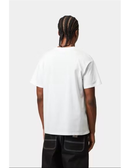 S/S Script Embroidery T-Shirt - Camiseta CARHARTT WIP BLANCO