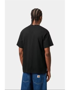 S/S Script Embroidery T-Shirt - Camiseta CARHARTT WIP NEGRO 2
