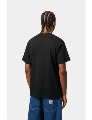 S/S Script Embroidery T-Shirt - Camiseta CARHARTT WIP NEGRO