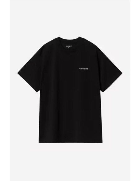 S/S Script Embroidery T-Shirt - Camiseta CARHARTT WIP NEGRO