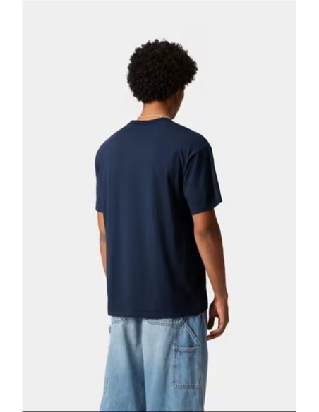 S/S Script Embroidery T-Shirt - Camiseta CARHARTT WIP AZUL JUPITER