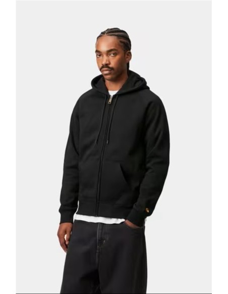 Hooded Chase Jacket - Sudadera abierta CARHARTT WIP NEGRO