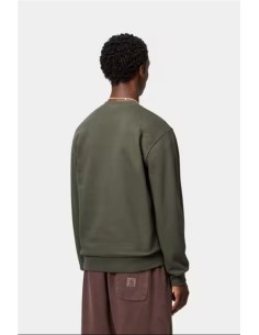 Script Embroidery Sweatshirt - Sudadera crew CARHARTT WIP VERDE KAKI 2