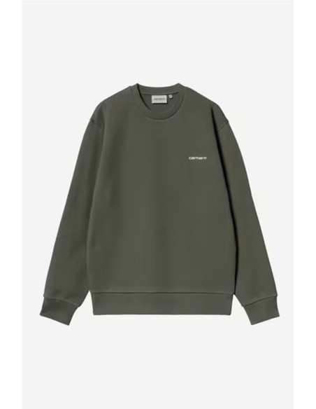 Script Embroidery Sweatshirt - Sudadera crew CARHARTT WIP VERDE KAKI