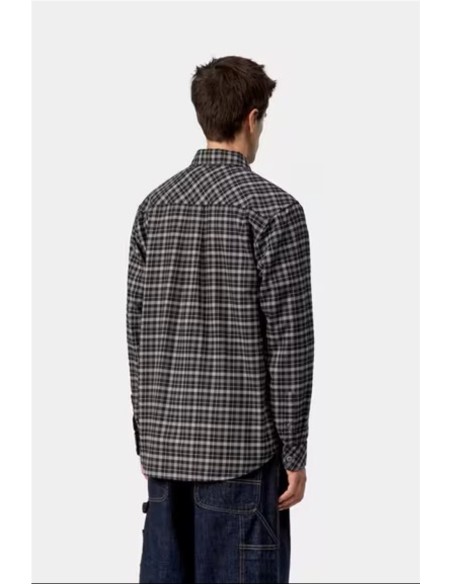 L/S Widmark Shirt - Camisa m/larga CARHARTT WIP GRIS