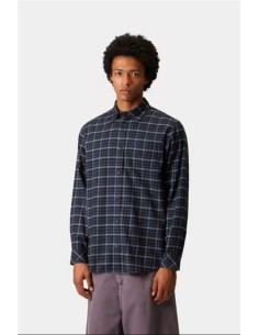 L/S Widmark Shirt - Camisa m/larga CARHARTT WIP MARRON