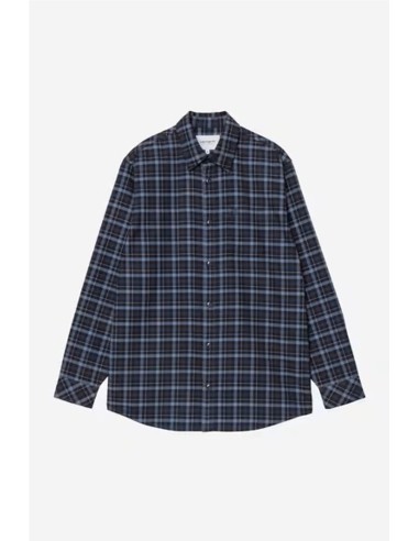 L/S Widmark Shirt - Camisa m/larga CARHARTT WIP MARRON