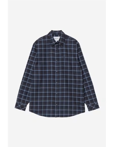 L/S Widmark Shirt - Camisa m/larga CARHARTT WIP MARRON