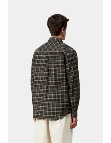 L/S Widmark Shirt - Camisa m/larga CARHARTT WIP VERDE