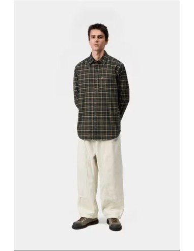 L/S Widmark Shirt - Camisa m/larga CARHARTT WIP VERDE