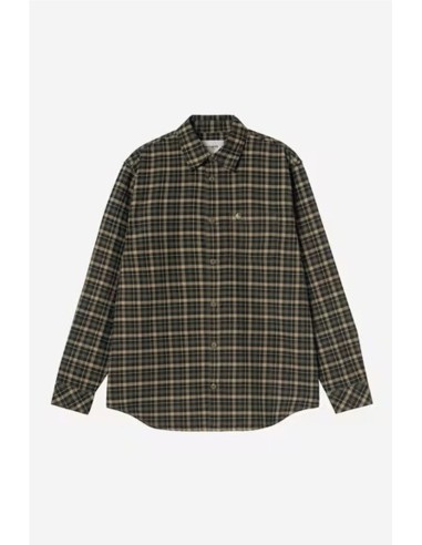 L/S Widmark Shirt - Camisa m/larga CARHARTT WIP VERDE
