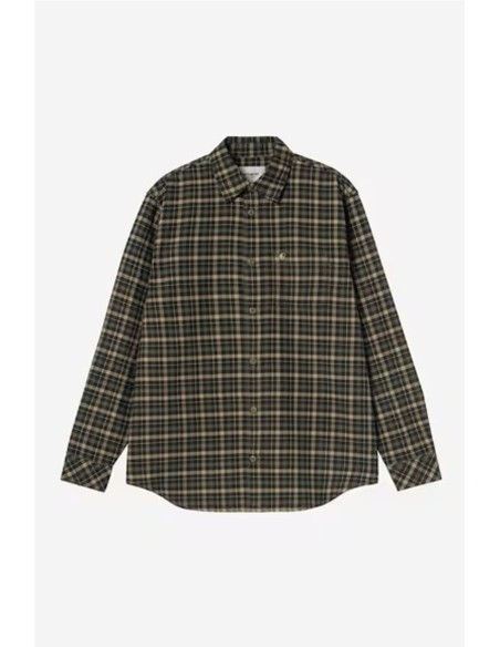 L/S Widmark Shirt - Camisa m/larga CARHARTT WIP VERDE