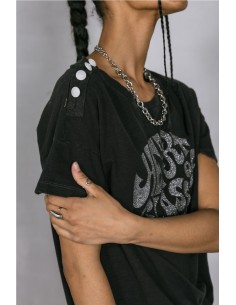 Camiseta Telyssia Heart of Glass - Freeman Porter GRIS 2