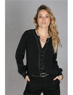 Camisa Cassia Black - Freeman Porter NEGRO