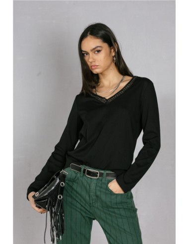 Torina Studs - Camiseta Freeman Porter NEGRO