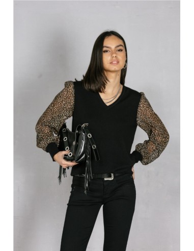 Jersey Camisa Laonie - Freeman Porter NEGRO ANIMAL