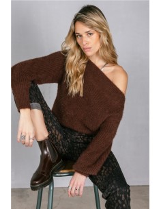 Jersey Peria Rib - Freeman Porter MARRON