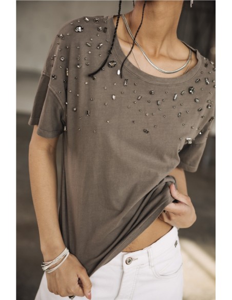 Tomia Grunge - Camiseta Freeman Porter GRIS TOPO