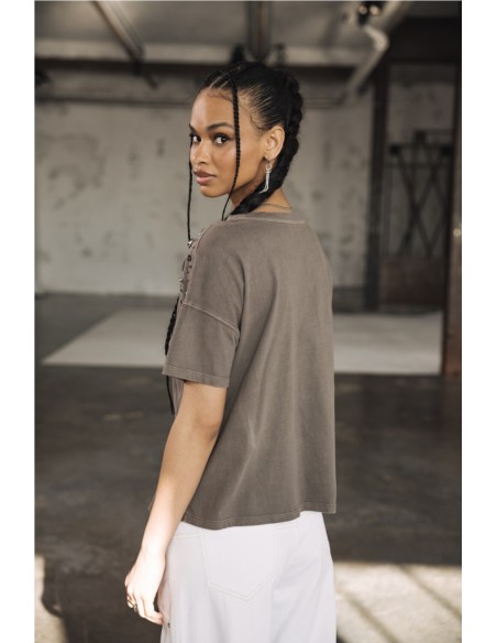 Tomia Grunge - Camiseta Freeman Porter GRIS TOPO