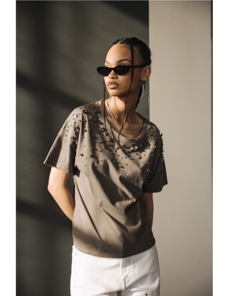 Tomia Grunge - Camiseta Freeman Porter GRIS TOPO