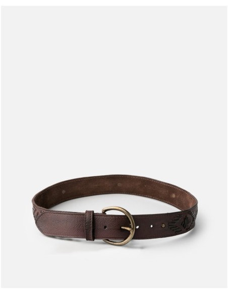 Cinturón BIBA Bayron de piel MARRON