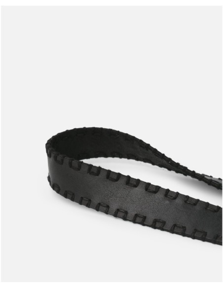 Cinturón BIBA Sandown de piel NEGRO