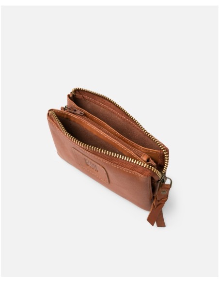 Billetero BIBA Boston de piel CUERO