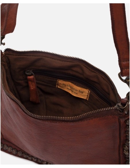 Bandolera BIBA Portland de piel CUERO