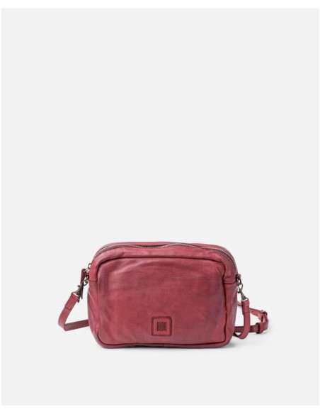 Bandolera BIBA Boston de piel BURDEOS