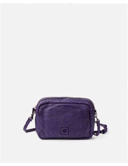 Bandolera BIBA Boston de piel VIOLETA