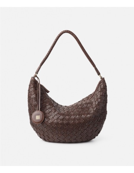 Bolso de hombro BIBA Monowi de piel MARRON