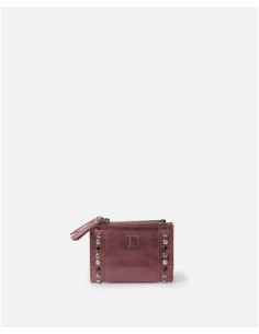 Billetero BIBA Hancock de piel GRANATE