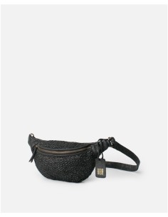 Riñonera BIBA Bristow de piel NEGRO