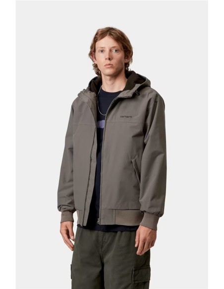 Abrigo con capucha Hooded sail CARHARTT WIP GRIS