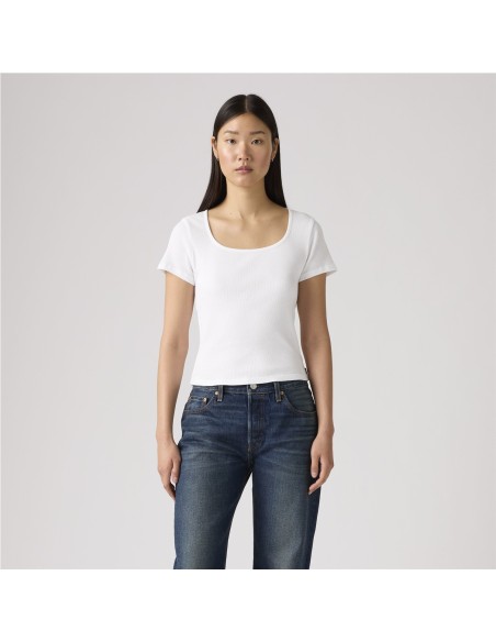Camiseta Levi´s® Essential Square Neck blanco