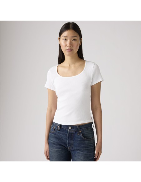 Camiseta Levi´s® Essential Square Neck blanco