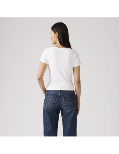 Camiseta Levi´s® Essential Square Neck blanco