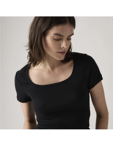 Camiseta Levi´s® Essential Square Neck negro