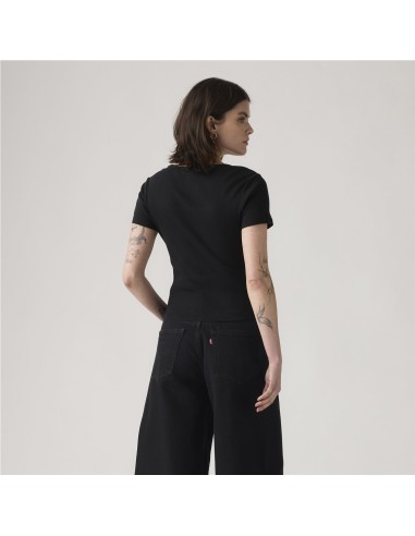 Camiseta Levi´s® Essential Square Neck negro