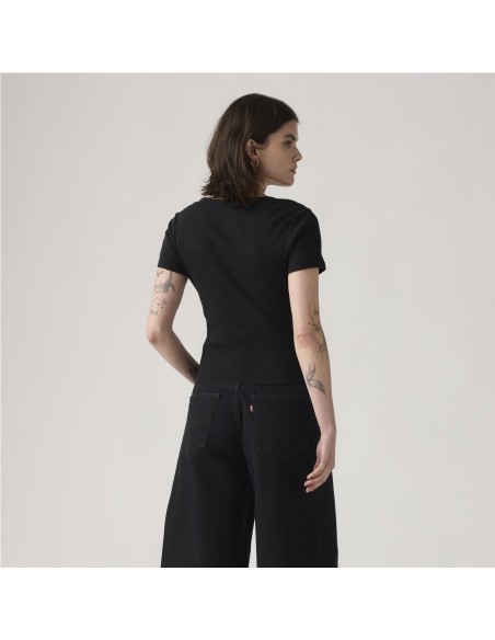 Camiseta Levi´s® Essential Square Neck negro