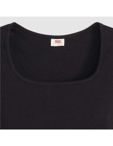 Camiseta Levi´s® Essential Square Neck negro