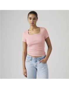 Camiseta Levi´s® Essential Square Neck rosa 2