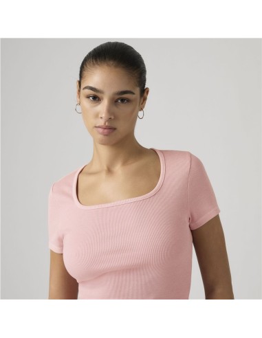 Camiseta Levi´s® Essential Square Neck rosa