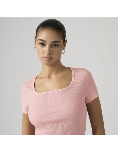 Camiseta Levi´s® Essential Square Neck rosa